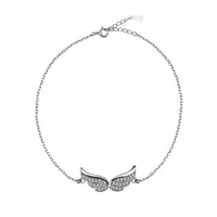 Flügel Armband in 925 Silber