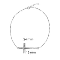 Kreuz Armband in 925 Silber