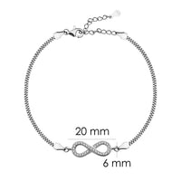 Unendlich Armband in 925 Silber