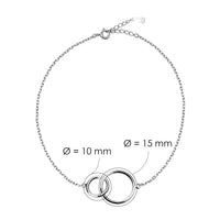 Kreis Armband in 925 Silber