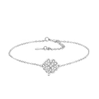 Blatt Armband in 925 Silber