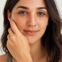 Blatt Armband in 925 Silber