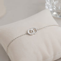 Kreis Armband in 925 Silber