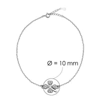 Blatt Armband in 925 Silber