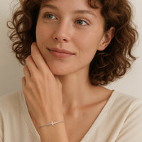 Kreuz Armband in 925 Silber