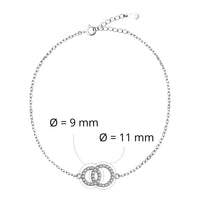 Kreis Armband in 925 Silber