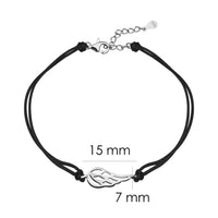 Flügel Armband in 925 Silber
