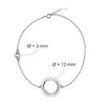 Kreis Armband in 925 Silber
