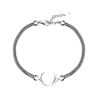 Mond Armband in 925 Silber