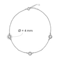 Kreis Armband in 925 Silber