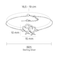 Herz Armband in 925 Silber
