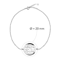 Welt Armband in 925 Silber