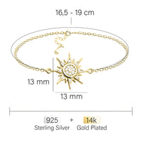 Stern Armband in 925 Silber