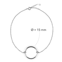 Kreis Armband in 925 Silber
