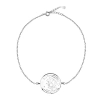 Welt Armband in 925 Silber