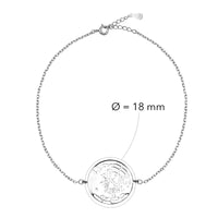 Welt Armband in 925 Silber