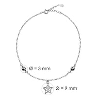 Stern Armband in 925 Silber