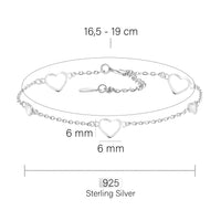Herz Armband in 925 Silber