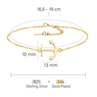 Anker Armband in 925 Silber