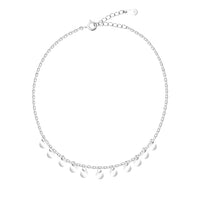 Plättchen Armband in 925 Silber