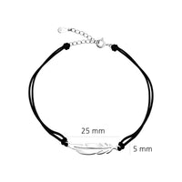 Blatt Armband in 925 Silber