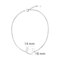Schwan Armband in 925 Silber