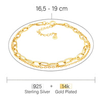 Layer Armband in 925 Silber
