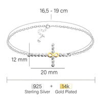 Unendlich Armband in 925 Silber