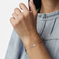 Modelansicht von Pfoten Armband in 925 Silber von Sofia Milani - B0284