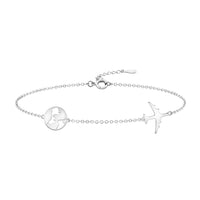Hauptansicht von Weltkarten Armband in 925 Silber von Sofia Milani - B0291