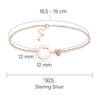 Herz Armband in 925 Silber