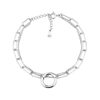 Kreis Armband in 925 Silber