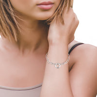 Kreis Armband in 925 Silber