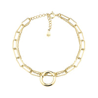 Kreis Armband in 925 Silber