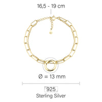 Kreis Armband in 925 Silber