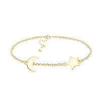 Hauptansicht von Sternen Mond Armband in 925 Silber von Sofia Milani - B0313
