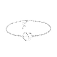 Hauptansicht von Herz Armband in 925 Silber von Sofia Milani - B0336
