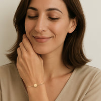 Modelansicht von Kreis Armband in 925 Silber von Sofia Milani - B0345
