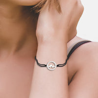 Modelansicht von Berg Kreis Armband in 925 Silber von Sofia Milani - B0351