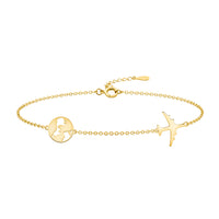 Hauptansicht von Weltkarten Armband in 925 Silber von Sofia Milani - B0355