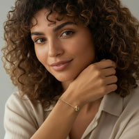 Modelansicht von Weltkarten Armband in 925 Silber von Sofia Milani - B0355