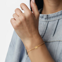 Modelansicht von Pfoten Armband in 925 Silber von Sofia Milani - B0358