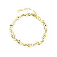 Hauptansicht von Doppeltes Herz Armband in 925 Silber von Sofia Milani - B0364
