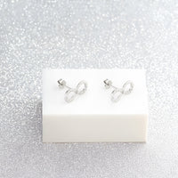 Unendlich Ohrstecker in 925 Silber
