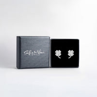 Blatt Ohrstecker in 925 Silber