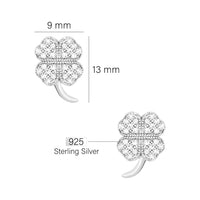 Blatt Ohrstecker in 925 Silber