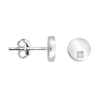 Kreis Ohrstecker in 925 Silber