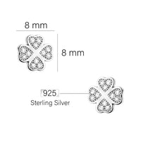 Blatt Ohrstecker in 925 Silber