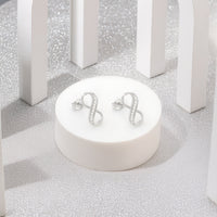 Unendlich Ohrstecker in 925 Silber