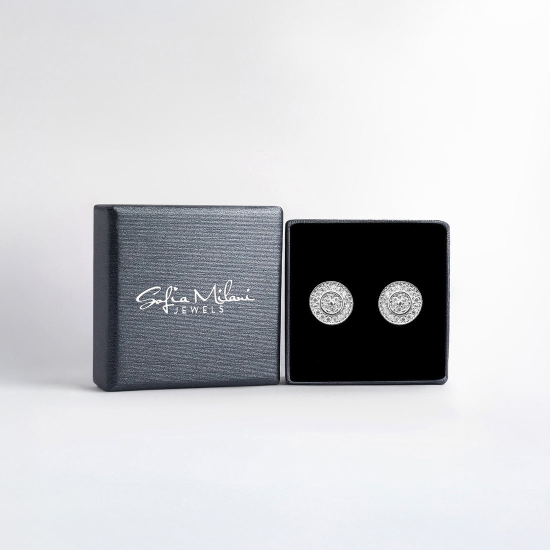 Kreis Ohrstecker in 925 Silber